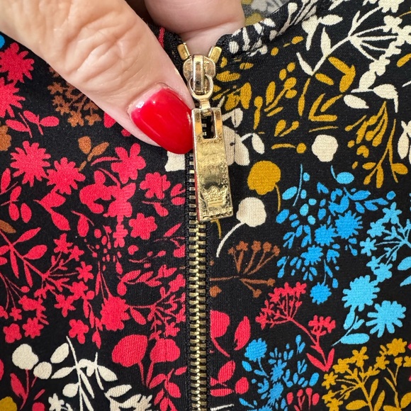 * ❤️CHAUS PRETTY PRINT TOP w/PARTIAL ZIPPER PERFECT for FALL/LAYERING XLARGE - Picture 8 of 8